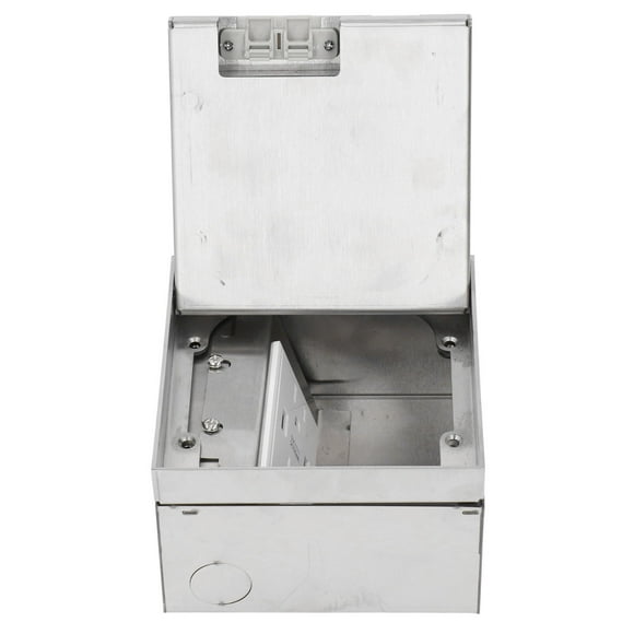 Recessed Outlet, Oxidation Resistance Floor Electrical Socket 2 AC 3 Prong Outlets 2 USB Ports for Shopping Mall Public Areas