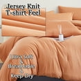 thumbnail image 3 of MorroMorn Comforter Set Queen Size, 4 Pieces All Season Bedding Comforters Sets, Soft Bed Set with 1 Down Alternative Duvet Insert 90×90 Inches, 2 Pillow Cases & 1 Fitted Sheet (Queen, Terracotta), 3 of 6