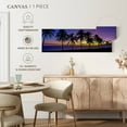 thumbnail image 4 of Elephant Stock Palm Trees Sunset Wall Art - Panoramic Canvas Wall Art - Living Room Wall Decor - Floral And Botanical Canvas - Blue And Brown Decor - 36" x 12", 4 of 4