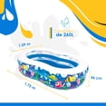 thumbnail image 3 of Alberca Inflable En Forma 8 Jilong 175x109x46cm Diseño Marino, 3 of 6
