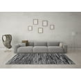 thumbnail image 3 of Ahgly Company Indoor Square Abstract Gray Modern Area Rugs, 3' Square, 3 of 4