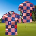 thumbnail image 4 of Garronmavis American Flag Matching Couple Tennis Shirts Quarter Zip Matching Golf Shirts for Couple Mens Shirts Casual for Golf Tennis Hiking Running Gym Moisture Wicking, 4 of 6