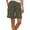 Army Green, variant on Cargo Shorts for Women Casual Summer Elastic Waisted Chino Shorts Wide Leg Cuffed Hem Comfy Shorts for Work Casual