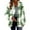 Army Green, variant on Jinhomg Womens Casual Fleece Coat Thermal Comfy Long Sleeve Button Down Shirt Jacket Soft Cozy Plaid Print Sherpa Lined Outerwear Ladies Gift Gray XXL