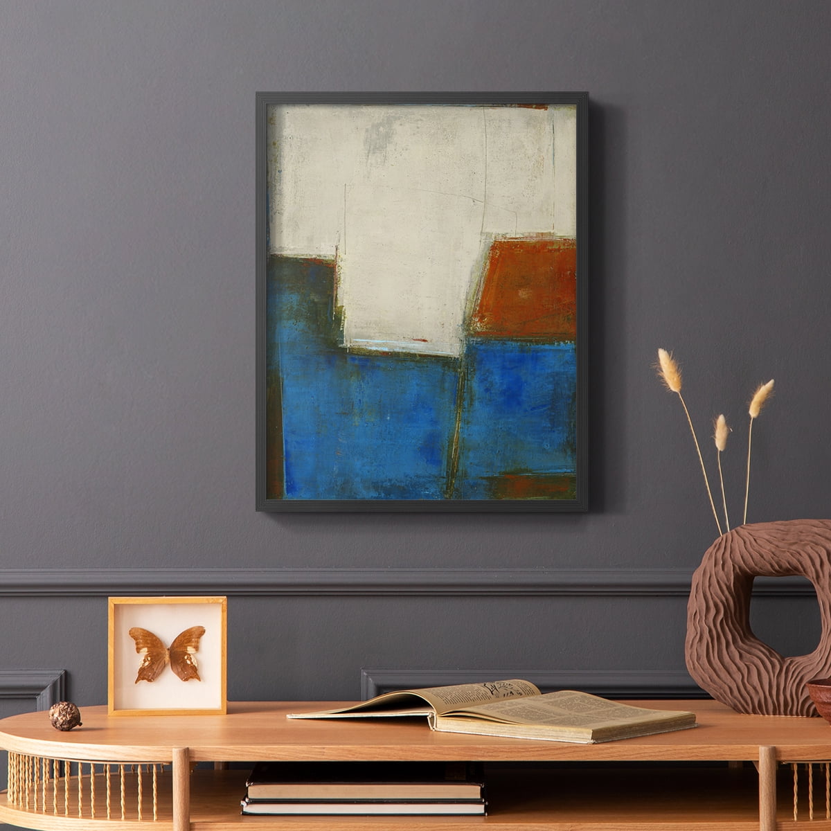 Complex Thought Framed Print in Black Solid Wood Framed Print No Nail Hanging