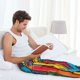 thumbnail image 5 of Balery Colorful Arrow Graffiti Pattern Pantalones de pijama para hombre, pijama ultraligero, pantalón de descanso-Medium, 5 of 6