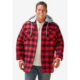 thumbnail image 5 of Boulder Creek By Kingsize Men's Big & Tall  Removable Hood Shirt Jacket, 5 of 6
