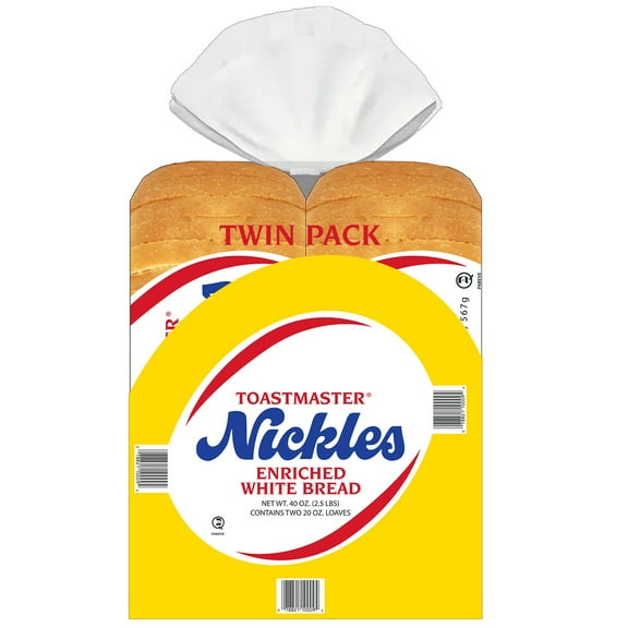 Nickles Toastmaster White Bread  20 oz., 2 pk.