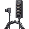 thumbnail image 2 of 2X Câble Répartiteur Dtap avec Interrupteur d'Alimentation D-Tap pour V-Mount V Lock, Batterie Dorée vers Port Femelle 3P x 4 & Port USB, 2 of 4