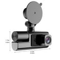 Dash Cam Front Inside And Rear 1080P Dash Camera For Cars With Infrared