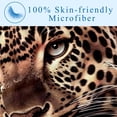 thumbnail image 3 of Rose Leopard Soft and Warm Printed Throw Blanket - Lightweight Microfiber Blankets for Sofa, Bed, Couch, Office, and Camping - Customizable Comfort, 3 of 6