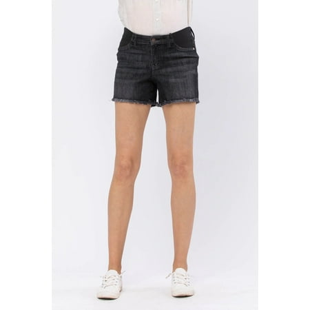 

Judy Blue Bloom High Waist Cut Off Maternity Denim Shorts 91501