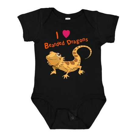 

Inktastic I Love Bearded Dragons Gift Baby Boy or Baby Girl Bodysuit