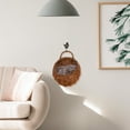 thumbnail image 2 of Arborister Wicker Hanging Flower Planter: 2pcs Round Railing Planter (26x20cm), 2 of 10