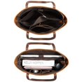 thumbnail image 4 of Bolso de hombro S-ZONE de cuero genuino vintage para mujer, 4 of 8