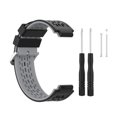 thumbnail image 1 of Correa de reloj Correa de reloj ajustable de silicona con reemplazo de dos colores para Garmin, negro, gris sidaley EL001512-03, 1 of 2