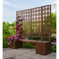 thumbnail image 6 of Evergreen Large 72 in. Outdoor Eucalyptus Wood Privacy Trellis, 6 of 7