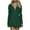 #0238-Green, variant on Womens 2026 Fall Oversized Sweatshirt Dress Casual Long Sleeve Quarter Zip Ruffle Hem Pullover Mini Dresses