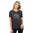 thumbnail image 2 of EW, Other People's Children Women's Fashion Relaxed T-Shirt Tee Charcoal Gray X-Large, 2 of 3