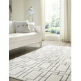thumbnail image 3 of Marilyn Monroe Glam Collection Area Rug - Deco (6' 1" x 9' Rectangle White Silver/Silver), 3 of 11