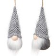 thumbnail image 3 of Juego de 10 adornos de gnomos colgantes para árboles de Navidad, gnomos de felpa hechos a mano suecos, adornos colgantes para el hogar de Santa Elf, decoración de vacaciones Xemadio CJWUS-1865, 3 of 6