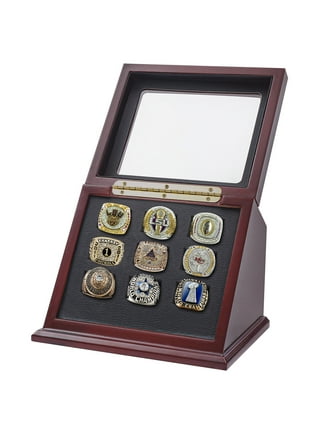  Cooyes Ring Display Case Championship , Sports Baseball Ring  Display Case Box for Multiple Rings and for Single/Replica/Softball Ring  Display Sports Fan Souvenirs (1 Hole, Walnut) : Sports & Outdoors