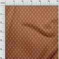 thumbnail image 2 of oneOone Cotton Poplin Orange Fabric Leaves & Floral Block Craft Projects Decor Fabric Printed By The Yard 56 Inch Wide, 2 of 4