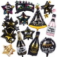 thumbnail image 4 of Juego de globos de feliz año nuevo, botella de vino con forma de estrella, globo redondo de aluminio 2023, decoración para fiesta de Navidad, regalo para niños, baby shower, globo, 4 of 5