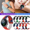 thumbnail image 5 of Cinta De Repuesto De Silicona Universal De 22 Mm Para Tabletas Deportivas Masculinas Con Samsung, Huawei, Amazfit, Xiaomi, Jiaming, Fossil, Ticwatch Cinta De Repuesto Para Reloj Inteligente Vogacara EL017379-04, 5 of 5