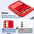 thumbnail image 2 of for Samsung Galaxy S24 Plus Case, Stylish Slim Crystal Clear PC Back + TPU Silicone Case with Sliding Camera Cover Anti-fingerprint Shockproof Phone Cases for Samsung Galaxy S24 Plus, Red, 2 of 6