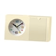 thumbnail image 1 of Reloj de mesa con marco de fotos, silencioso, para mesita de noche o escritorio. Beige, 1 of 9