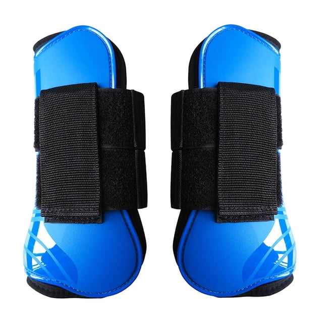 1 par de botas para el cuidado de los caballos botas para el ejercicio de los Azul L Sharpla Bota de tendón de caballo