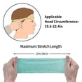thumbnail image 4 of Picia Teal Turquoise Glitter Print Mens Running Headband,Mens Sweatband Sports Headband for Running,Cycling,Basketball,Yoga,Fitness Workout, 4 of 9