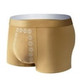 thumbnail image 1 of Qarigey Pantalón enérgico de terapia magnética de poliéster para hombre, tela transpirable sexy, fácil de limpiar y a la moda Ropa interior Cúrcuma 3XL, 1 of 6