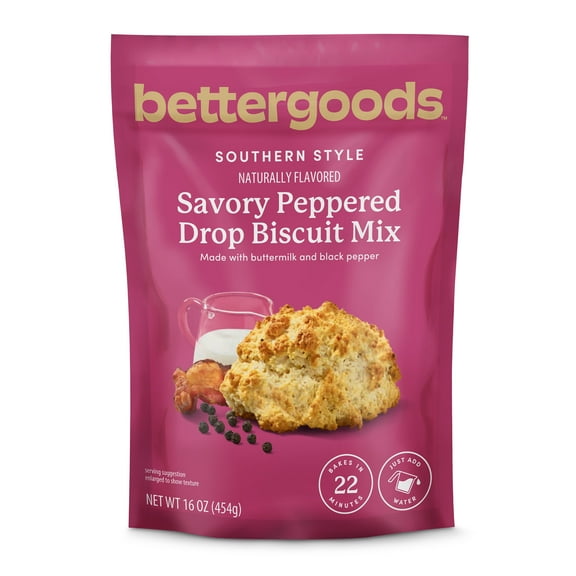 bettergoods Southern Style Savory Peppered Drop Biscuit Mix, 16 oz