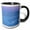Black/White, variant on 3drose, Moon Over Frozen Disko Bay, Disko Island in the Background. Greenland, 11oz Two-tone Green Mug