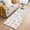 White, variant on 2'x6' Rug Runners for Hallways Kitchen, White Floral Non Slip Entryway Beside Floor Carpet Runner, Garden Floral Seasonal Botanical Blooms Washable Laundry Room Bedroom Throw Rugs Mat for Family Pet