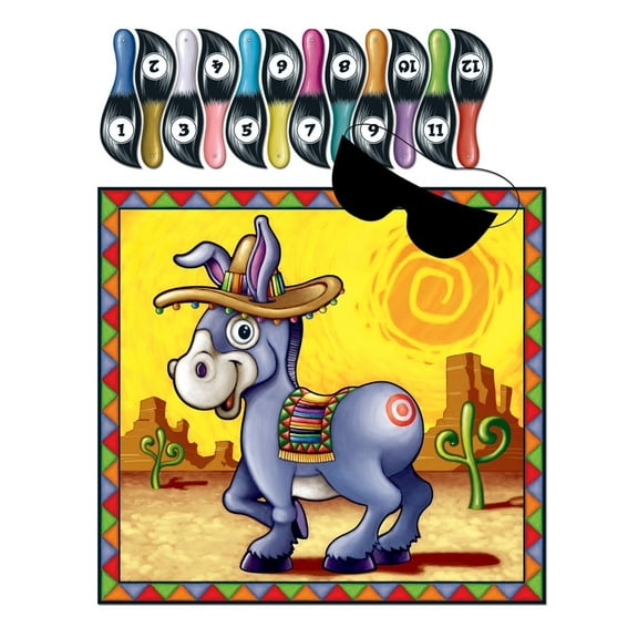 Donkey Game, 17.25" x 18.5", (4/Pkg)