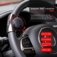 thumbnail image 3 of Seguro volante de coche de silicona manija Control perilla Booster Negro Sharpla pomo del volante, 3 of 8