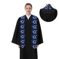thumbnail image 4 of Zufioo Blue Casino Print Graduation Shawl Ribbon, Graduation Ribbon for Male and Female Graduates-Flattened, 4 of 7