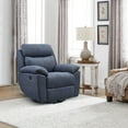 thumbnail image 2 of Electric Power Swivel Glider Rocker Recliner Chair with USB Charge Port - Blue, 2 of 4