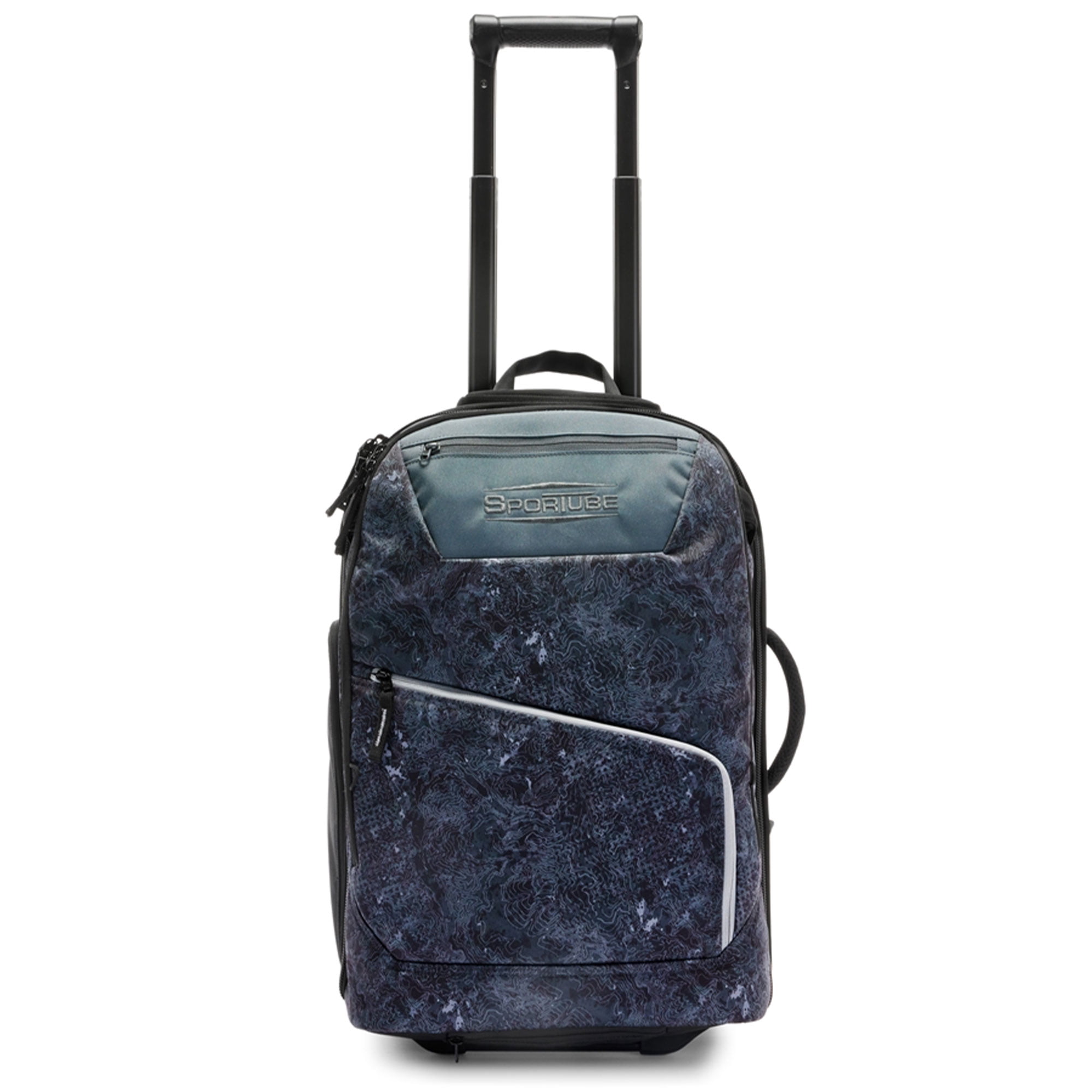 Sportube Cabin Cruiser Wheeled Carry-On Boot Bag, Padded Travel Gear, Graphite Topo