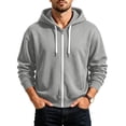 thumbnail image 3 of Juslio Sweatshirts for Men Pullover Long Sleeve Zip Pockets Hoodies Drawstring Hooded Sweatshirts Yellow 2XL, 3 of 6