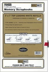 Multicraft Imports Post Bound Album Refills 12/"x12/" 5//pkg
