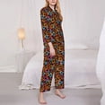 thumbnail image 3 of Honeii Daisies Flowers print Women's Pajama Sets Long Sleeve Button Down Sleepwear Nightwear Soft Pjs Lounge Sets-Large, 3 of 7