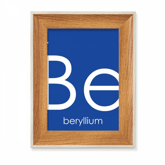 Chestry Elements Period Table Alkaline Earth Metal Beryllium Be Desktop Wooden Photo Frame Display Picture Art Painting Multiple Sets