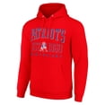 thumbnail image 2 of Unisex Starter Red New England Patriots Throwback Logo Pullover Hoodie, 2 of 3