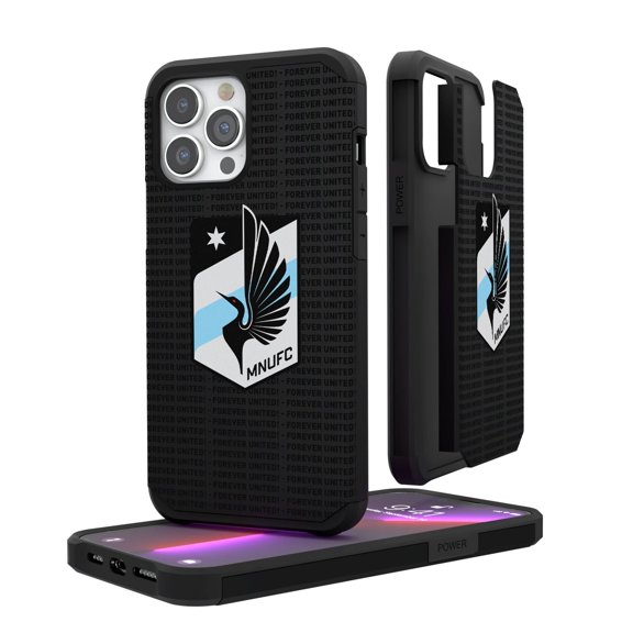 Minnesota United FC iPhone Text Backdrop Rugged Case