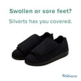 thumbnail image 6 of Silverts Adaptive Slippers, Easy Close - Men, Black, Size 8, 2X Wide, 1 Ct, 6 of 9