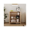 thumbnail image 5 of Bingirl Rattan Storage Cabinet with Doors: Sideboard Buffet for Kitchen, Hallway, Living, Dining, Entryway, Bathroom, Adjustable Shelves, 5 of 5